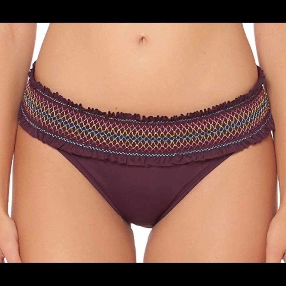 BLUE Rod Beattie Smock Band Hipster Bikini Bottom
